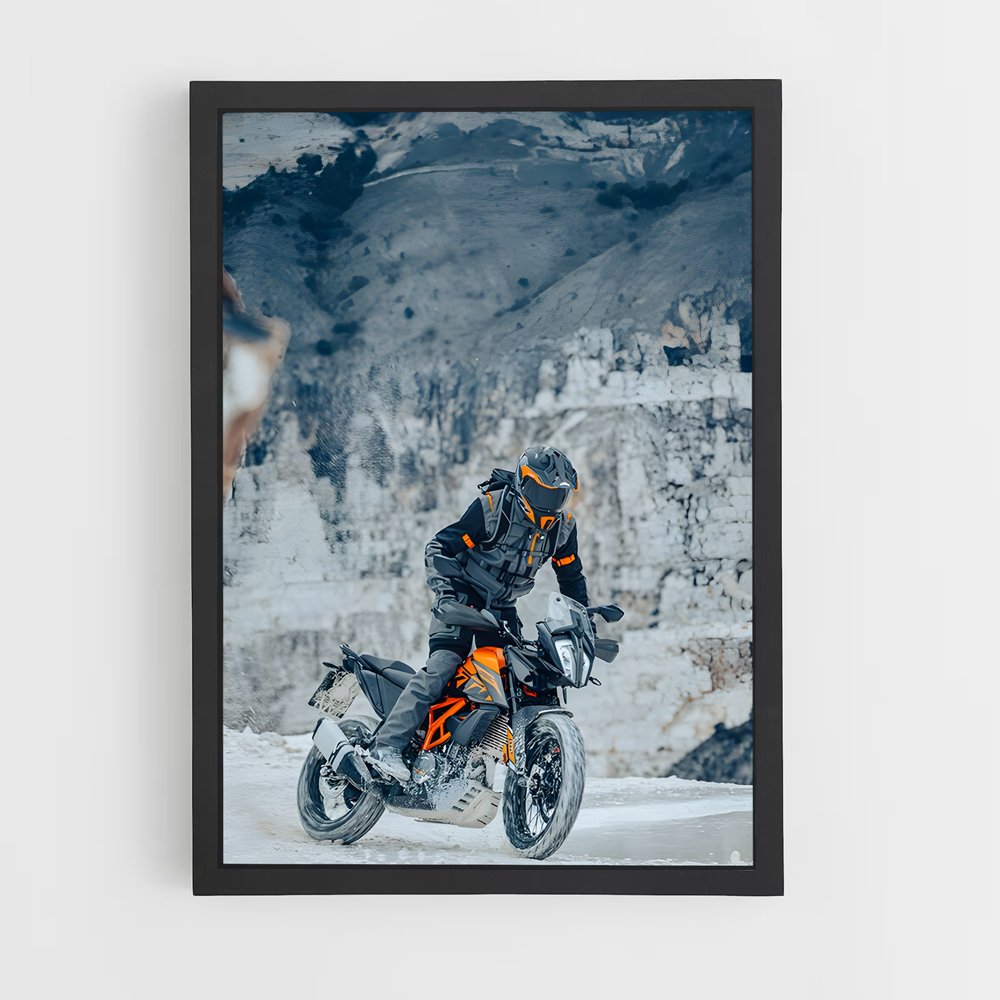 Poster Route Gelée – affiche KTM Moto (vue 2)